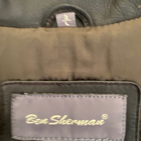 Ben Sherman Men's Leather Coat - Picture 3 of 5